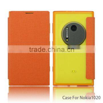 High-fashion popular leather mobile phone case for nokia 1020