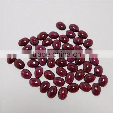 NATURAL GARNET CABOCHON GOOD COLOR & QUALITY 6X8 MM OVAL LOT
