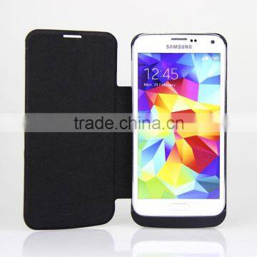 3800mAh External case power bank with leather cover for S5