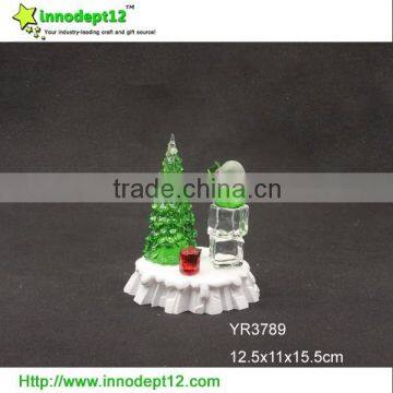 Led Christmas Decoration, Acrylic Christmas Tree With Figure , Flash Christmas Tree Lighting