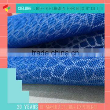 Polyester sandwich lining mesh fabric for sports shoes