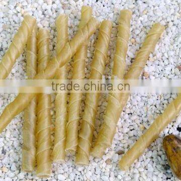 Dog chew:rawhide twists (natural)