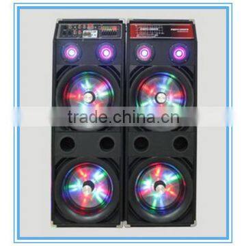 big power amplifier stage speakers with remote and wireless mic and Led light YY-105