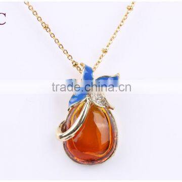 Dahlia Flower Aromatherapy Essential Oil Diffuser Necklace for Wholesale