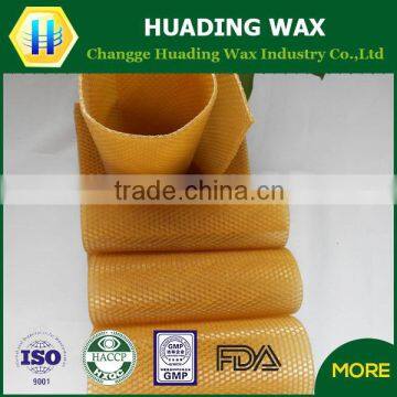 high purity yellow refined durable beeswax foundation for candlemaking