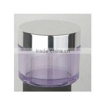 Empty plastic acrylic jars for cosmetics and container and box