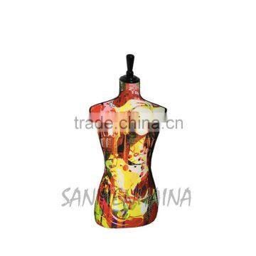 exotic lady printing elastic fabric Female Mannequin