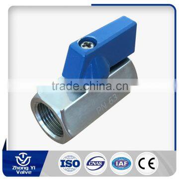 OEM Chinese factory thread one piece 1000wog ss304 ball valves stainless steel