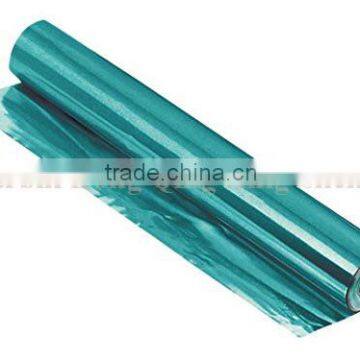 green coated household aluminum foil