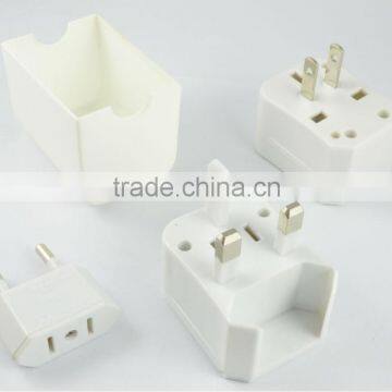 New products 2016 China  portable worldwide travel adaptor plug set with plastic box