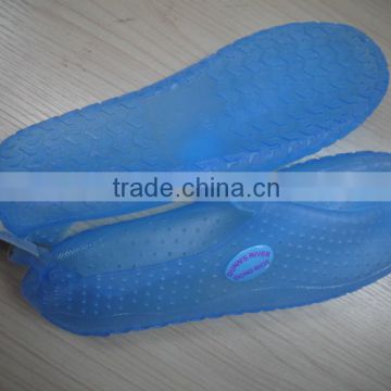 Custom Logo Blue PVC Sand Shoe Ladies