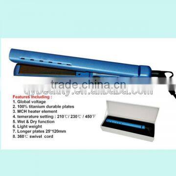 pro nano titanium 1/4 inch flat iron / hair straightener