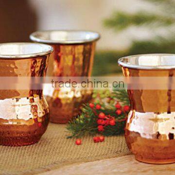 Copper Tumbler Napa Style Bottega Copper Tumblers Moroccan Hammered Tumbler
