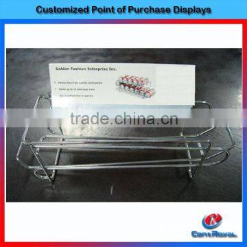 Custom POP wire beverage display rack