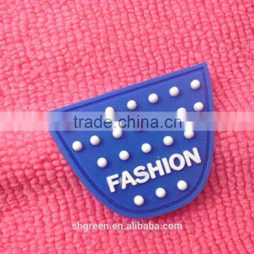 Colorful Brand Name Rubber Label,die Cut PVC Rubber Patch for Bags