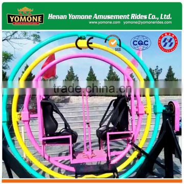 Completely service amusement theme park rides human gyroscope with 2 seats