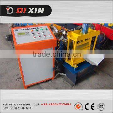Botou Hydraulic System Automatic Colored Glaze Steel Metal Roof Ridge Cap Tile Roll Forming Machine