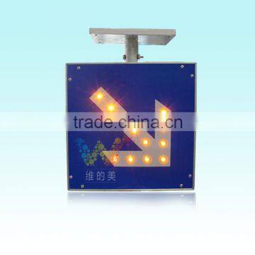 High quality solar energy high way warning sign aluminum traffic sign in indonesia