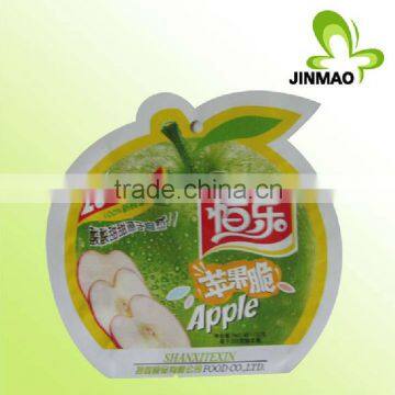 Apple Shape Plastic Food Packaging Pouch