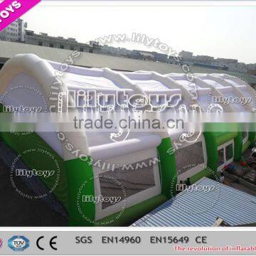 ECO-friend design huge housing playground waterproof inflatable sport cover