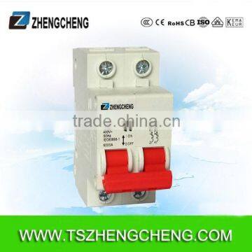 C45 2P 63A C curve Miniature circuit breaker MCB