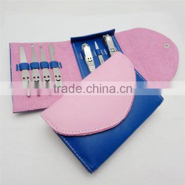 Bonvatt PROFESSIONAL 7PCS/SET Pedicure/Manicure Set Nail Cutter Clippers Cuticle Grooming Kit Purple STAINLESS photo-3