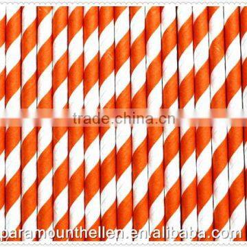 Eco Party Favors Wholesale Striped Paper Straws for wedding party