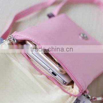 Smooth Custom Leather Mobile Phone Bag, High Quality Mobile Phone Bag, Leather Purse Shoulder Mobile Phone Bag photo-6