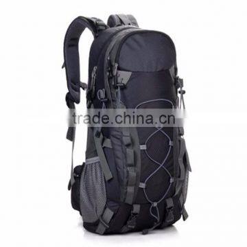 Hot sale custom 40L fashion black backpack