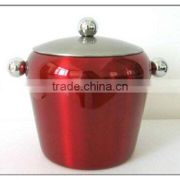 1.0L stainless steel ice bucket with lid