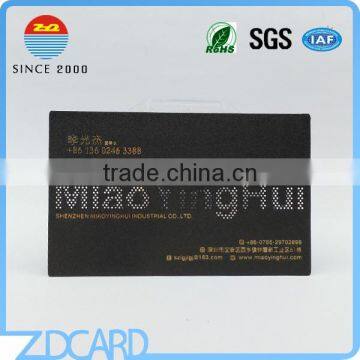 Hot sale black matt metal card for business