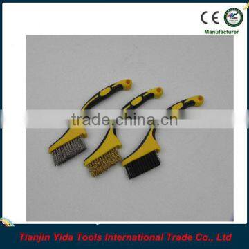 3PCS Two-colour Rubbery Handle Mini Brush