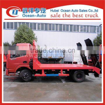 Small Dongfeng 4x2 5 Gears Flatbed Lorry for Sale photo-3