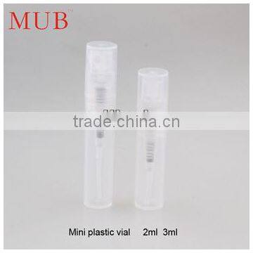 2ml 3ml Hot Sale Cosmetic Spray Plastic Bottle Packaging