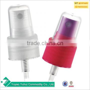 Plastic Finger Sprayer with Domed Flat RIbbed Smooth Collar cap