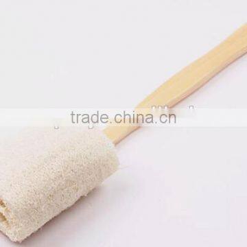 Natural loofah wooden bath brush ,back cleaning brush, body brush