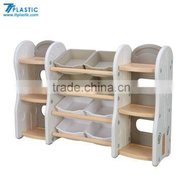 Bookcase Furniture the Cute Children's Plastic Bookcase and Storage Rack Shelf photo-4