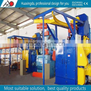 Q37 series CE approved surface cleaning hanger type shot blasting machine