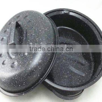 Cookware Fashionable Marble Coating Roaster Pan