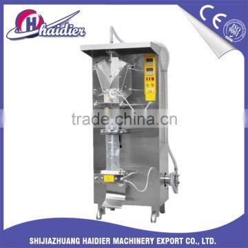 Haidier commercial stainless steel water/milk pouch filling packing machine