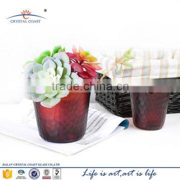 Spray Paint Colored Handblown Indoor Glass Plant Terrarium photo-2