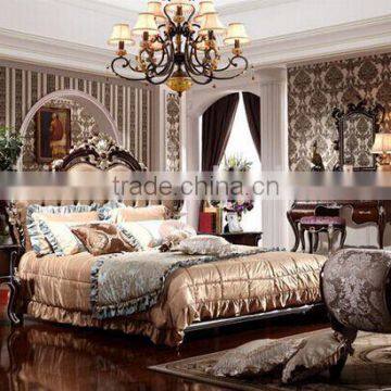 BISINI Brand New Bedroom Furniture, Royal and Luxury Bedroom Furniture Set, King Size Bed With Nightstand Set (BF01-ML014) photo-2