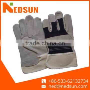 Safety protection cow split leather safety gloves