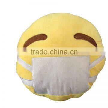 Cheap Wholesale Custom Sew Plush Whatsapp Embroidered Emoji Pillow photo-5