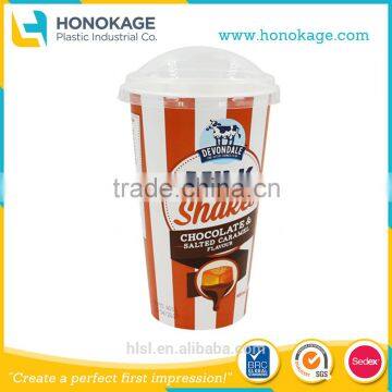 IML Plastic Coffee Cup with Lid,Customized Coffee cup PP Material,Hot Selling Coffee Cups in Australia.