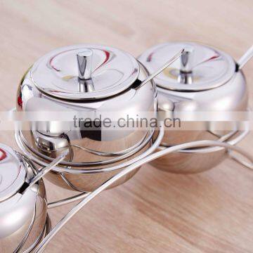 18/10 Salt Pepper Sugar Storage Organizers Seasoning Containers Spice Jar photo-5