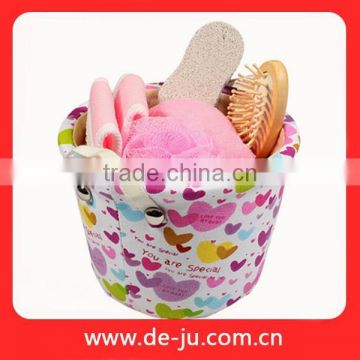 Water Proof Cheap Paper Bucket Bath Set