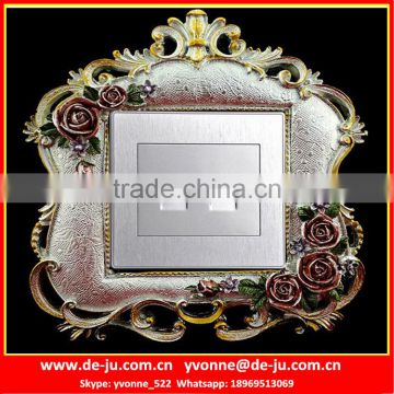 Silver Europe style Socket Paste Cover Sticker