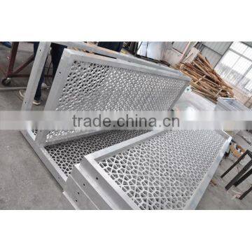 Decorative Facade Panel Perforated Outdoor Aluminum Curtain Wall Profile