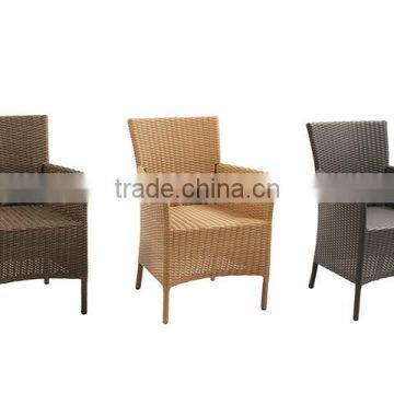 2017 Trade Assurance all weather outdoor ergonomic rattan aluminium garden single armchairs furniture